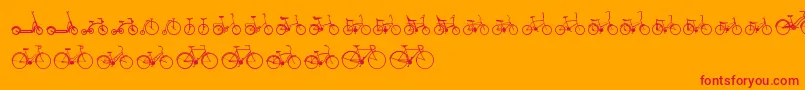 Więcej informacji o czcionce Sepeda Czcionka Sepeda – czerwone czcionki na pomarańczowym tle