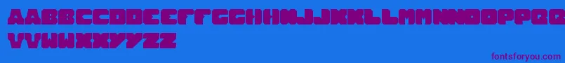 TotalHammer Font – Purple Fonts on Blue Background