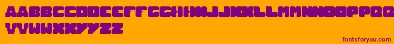 TotalHammer-Schriftart – Violette Schriften auf orangefarbenem Hintergrund