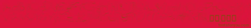 フォントBlotlb – 赤い背景に茶色の文字