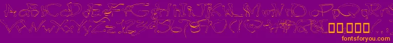 Подробнее о шрифте Blotlb Шрифт Blotlb – оранжевые шрифты на фиолетовом фоне