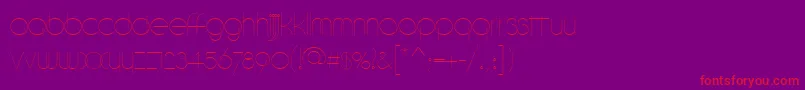 Circled Font – Red Fonts on Purple Background