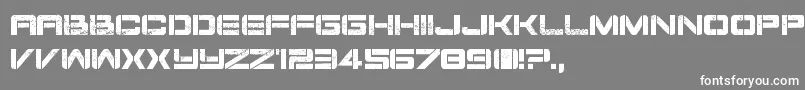 フォントDamageInc – 灰色の背景に白い文字