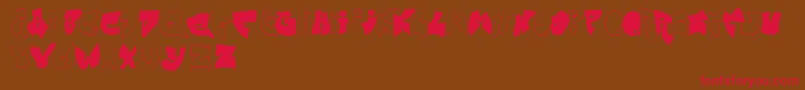 ZitGraffiti Font – Red Fonts on Brown Background