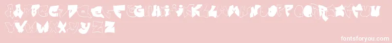 ZitGraffiti Font – White Fonts on Pink Background