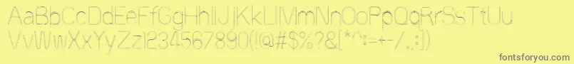 60sstripe Font – Gray Fonts on Yellow Background