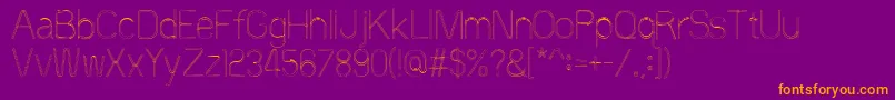 60sstripe Font – Orange Fonts on Purple Background