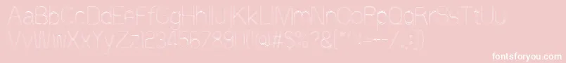 60sstripe Font – White Fonts on Pink Background