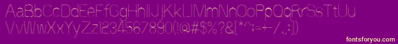 60sstripe Font – Yellow Fonts on Purple Background