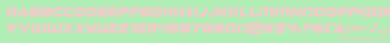 Jeebrasemital Font – Pink Fonts on Green Background