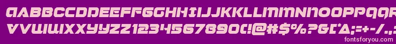 Jeebrasemital Font – Pink Fonts on Purple Background