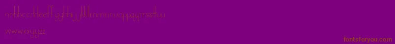 LandDownunder Font – Brown Fonts on Purple Background
