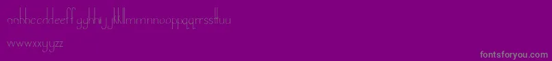 Czcionka LandDownunder – szare czcionki na fioletowym tle