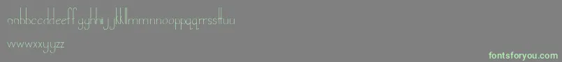 LandDownunder Font – Green Fonts on Gray Background