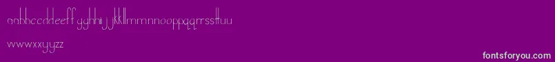 LandDownunder Font – Green Fonts on Purple Background