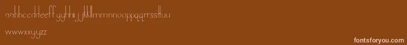 LandDownunder Font – Pink Fonts on Brown Background