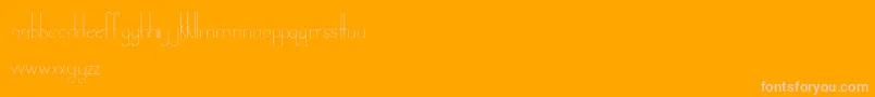 LandDownunder Font – Pink Fonts on Orange Background