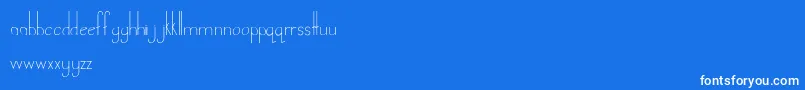 LandDownunder Font – White Fonts on Blue Background