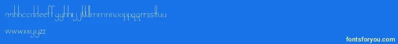 LandDownunder-fontti – keltaiset fontit sinisellä taustalla