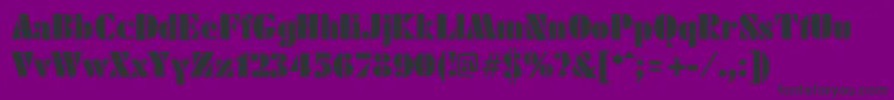 Police FuturistblackRegular – polices noires sur fond violet