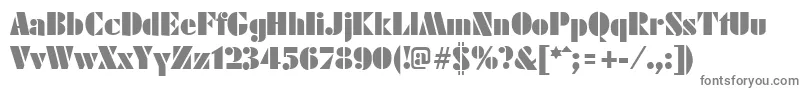 FuturistblackRegular-Schriftart – Graue Schriften