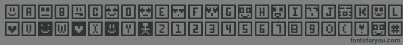 Sqcon Font – Black Fonts on Gray Background