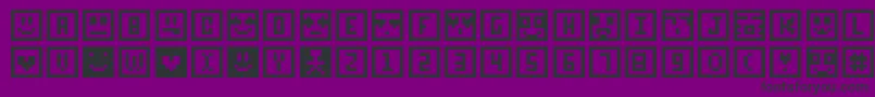 Sqcon Font – Black Fonts on Purple Background