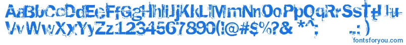 RustedPlastic Font – Blue Fonts