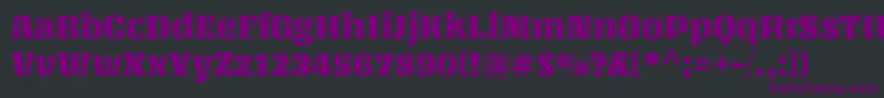 UnlockRegular Font – Purple Fonts on Black Background
