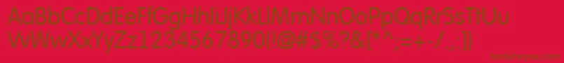 AFuturaround Font – Brown Fonts on Red Background