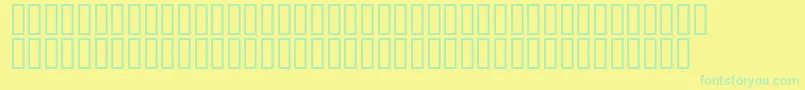 Radagund-Schriftart – Grüne Schriften auf gelbem Hintergrund