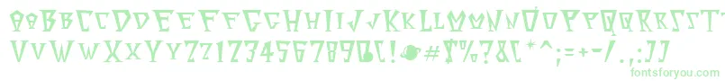 SurfintaMars Font – Green Fonts on White Background