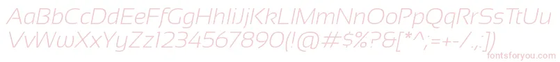 Шрифт SansationLightItalic – розовые шрифты