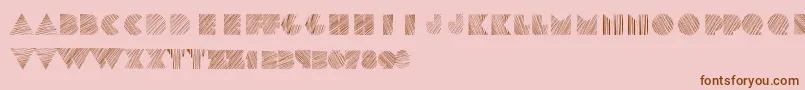 Kstexture Font – Brown Fonts on Pink Background