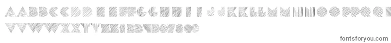 Kstexture-fontti – harmaat kirjasimet valkoisella taustalla