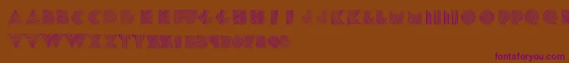 fuente Kstexture – Fuentes Moradas Sobre Fondo Marrón