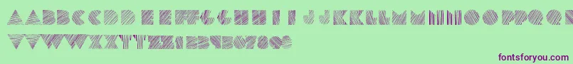 Kstexture Font – Purple Fonts on Green Background