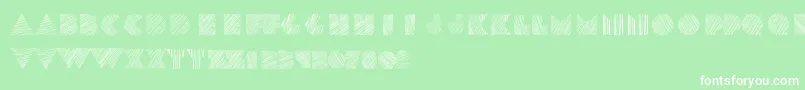 Kstexture-fontti – valkoiset fontit vihreällä taustalla