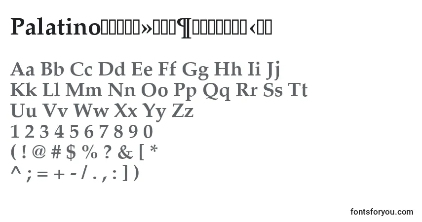 PalatinoРџРѕР»СѓР¶РёСЂРЅС‹Р№ Font – alphabet, numbers, special characters