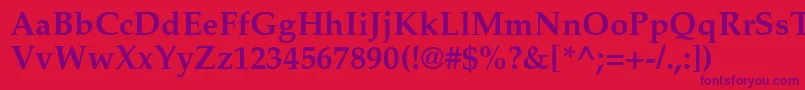 Шрифт PalatinoРџРѕР»СѓР¶РёСЂРЅС‹Р№ – фиолетовые шрифты на красном фоне
