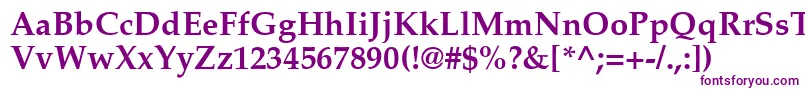 フォントPalatinoРџРѕР»СѓР¶РёСЂРЅС‹Р№ – 紫色のフォント