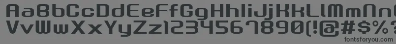 GauRootN-Schriftart – Schwarze Schriften auf grauem Hintergrund