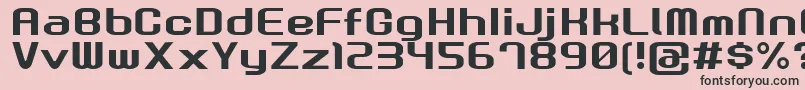 GauRootN Font – Black Fonts on Pink Background