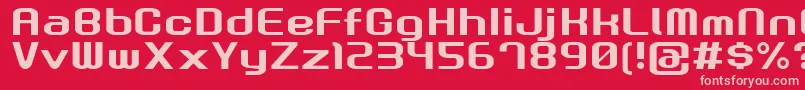 GauRootN Font – Pink Fonts on Red Background