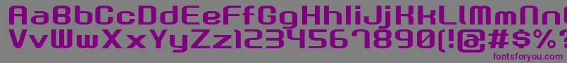 Шрифт GauRootN – фиолетовые шрифты на сером фоне
