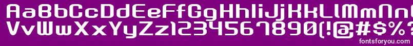 GauRootN Font – White Fonts on Purple Background