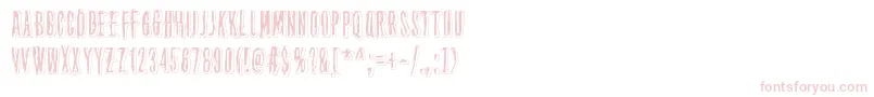 ThirteenthFloor2-Schriftart – Rosa Schriften auf weißem Hintergrund
