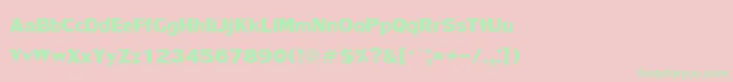 LilyupcBold Font – Green Fonts on Pink Background