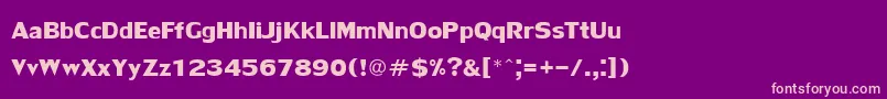fuente LilyupcBold – Fuentes Rosadas Sobre Fondo Morado