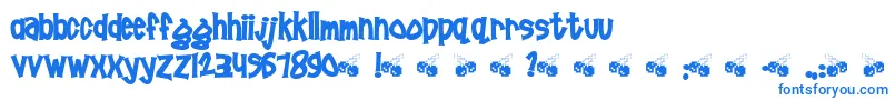 Pornhut ffy Font – Blue Fonts on White Background